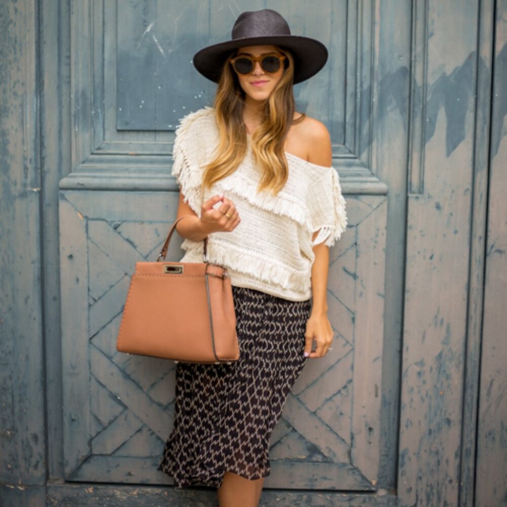 Ulla Johnson Fringe Tiered Handmade Top